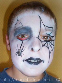 maquillage araigne halloween